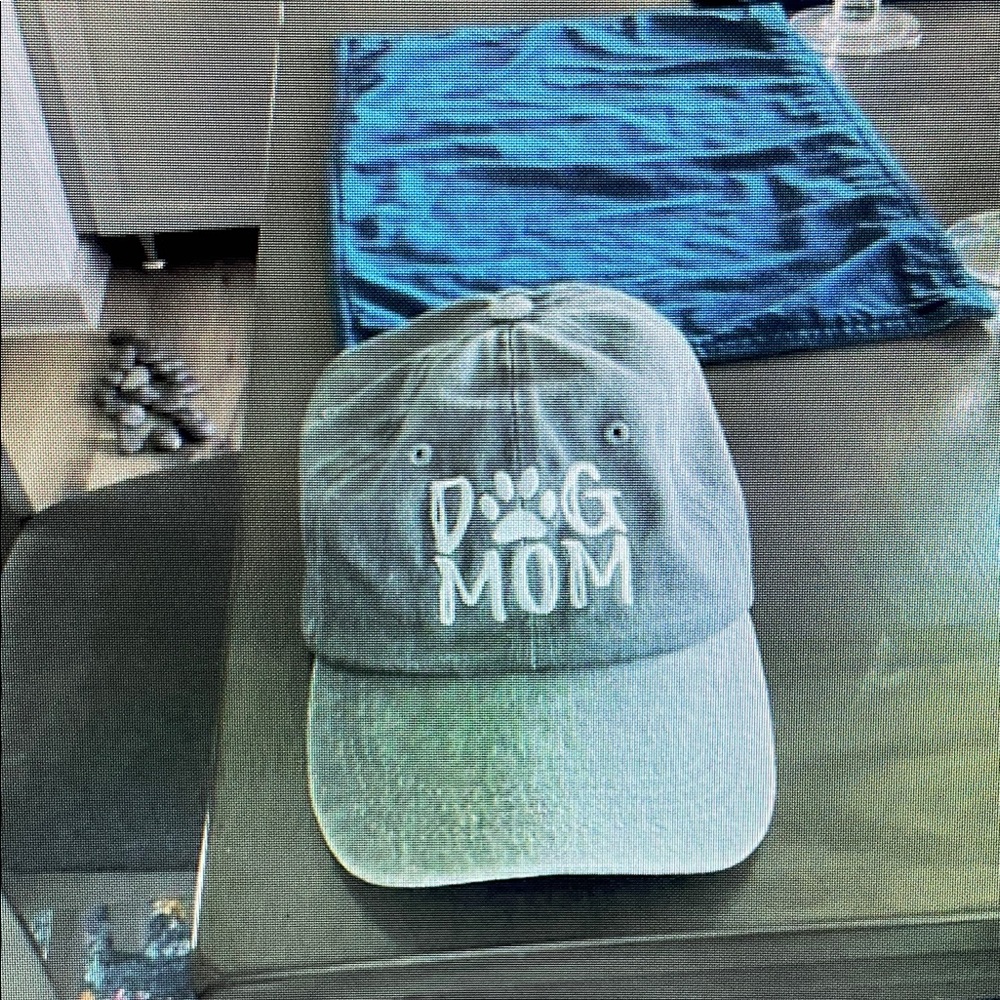 Dog Mom Gray Cap
